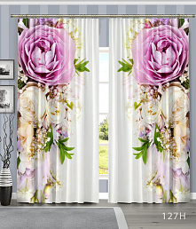 Фотошторы дизайн "Розы 2" / Расцветки в ассортименте